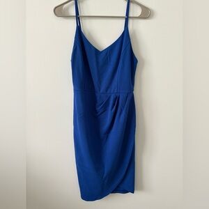 Elegant Blue Sleeveless Dress